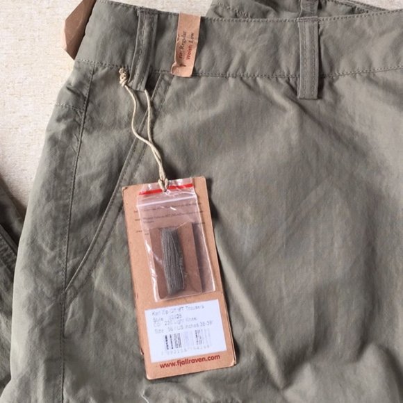 Fjallraven Karl Trousers Zip Off Pants NWT 38-39 - Picture 5 of 8